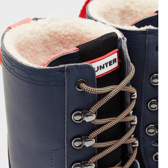 Hunter Women’s Lace Up Waterproof Duck Boots NEW - Picture 2 of 11